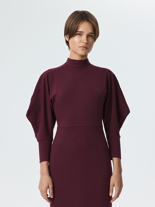 Платье с объемными рукавами 3/4: фото №3