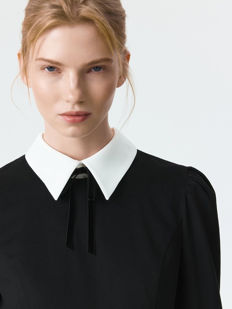 Платье-футляр со съемными деталями