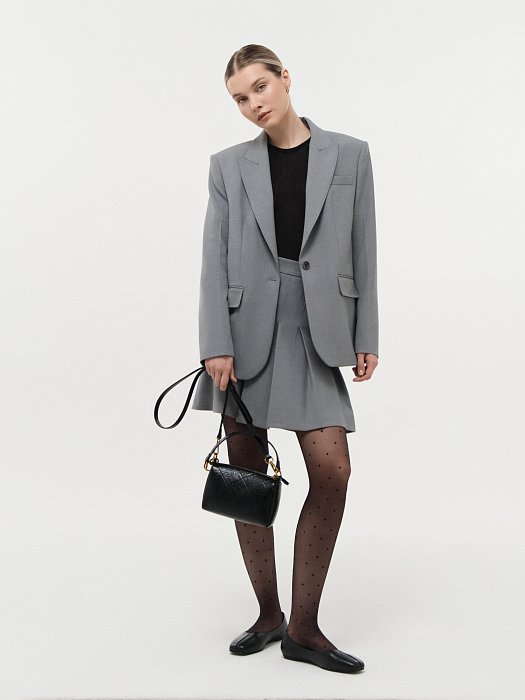 Однобортный жакет оверсайз: фото №5
