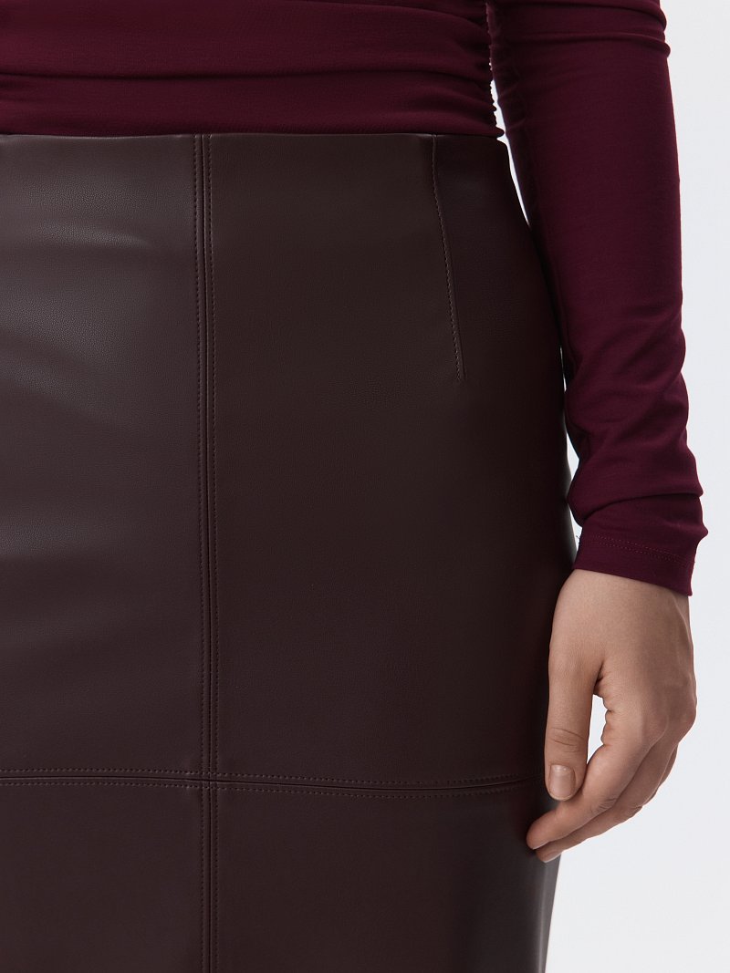 Юбка-карандаш из экокожи 