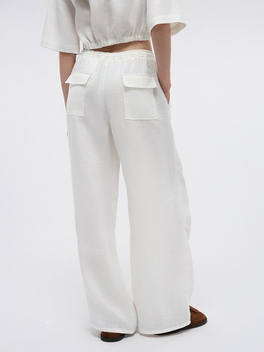 Свободные брюки изо льна: фото №5