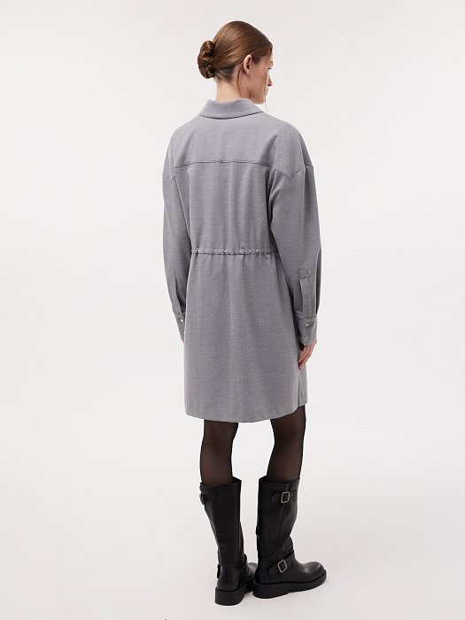 Платье-рубашка на молнии: фото №3