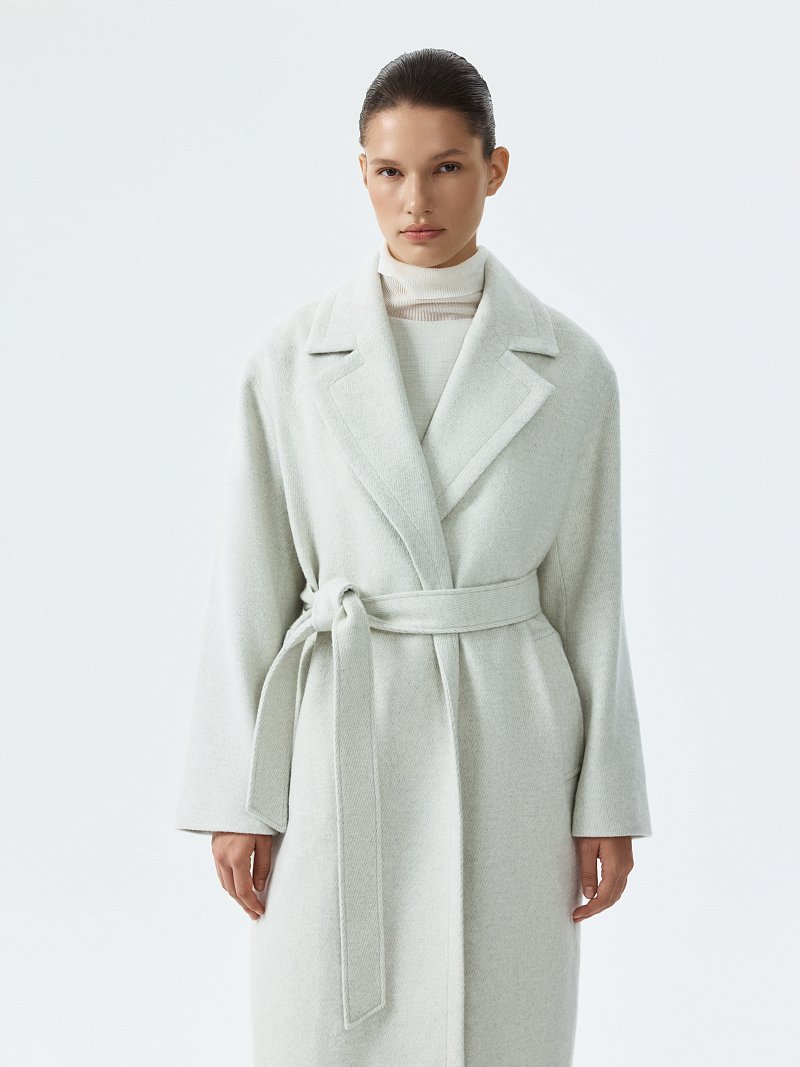 Пальто-халат в полоску