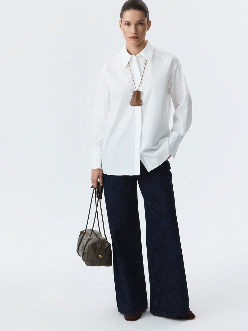 Свободная рубашка из хлопка