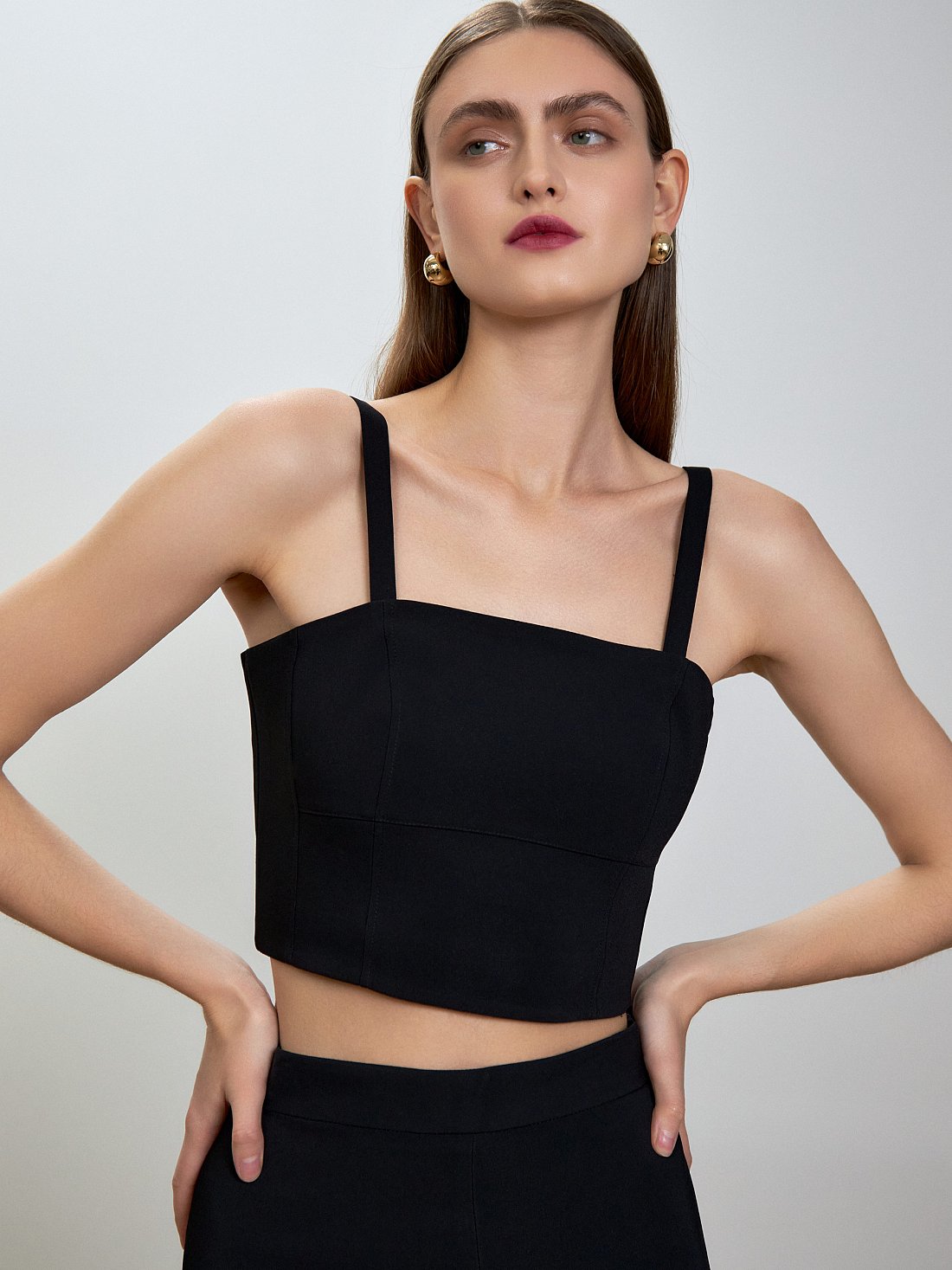 Кроп-топ со съемными бретелями: фото №1