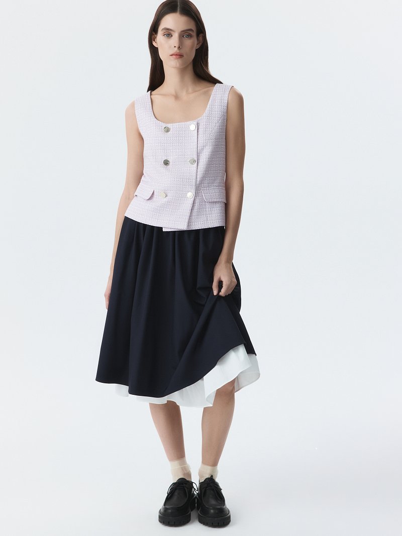 Жилет из твида