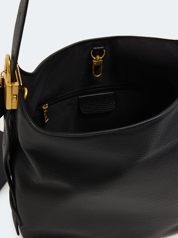 Кожаная сумка с кошельком