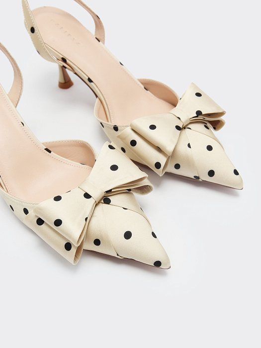 Туфли из сатина в горох: фото №4