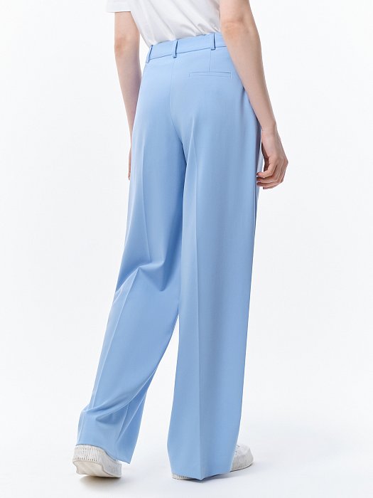 Широкие брюки с защипами: фото №5