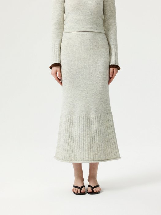 Вязаная юбка с шерстью: фото №3