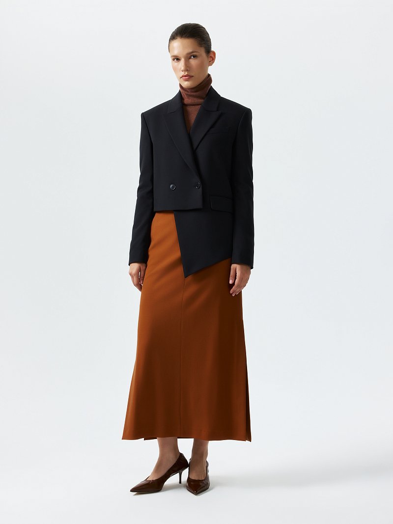 Укороченный асимметричный жакет