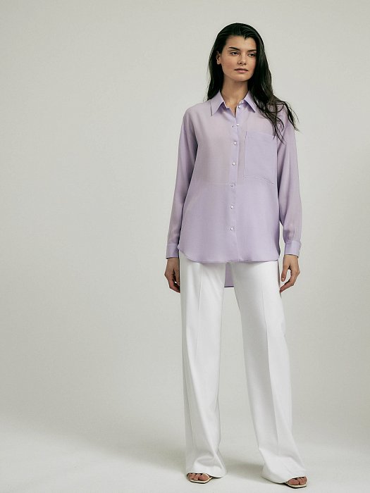 Свободная рубашка с карманом: фото №2