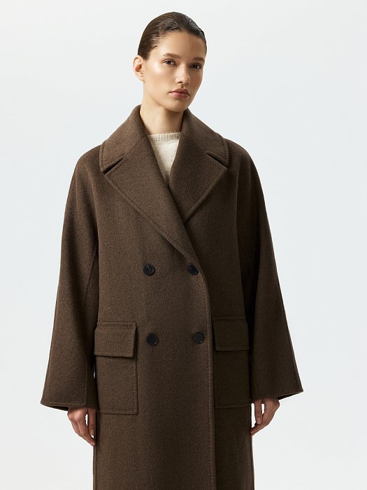 Свободное пальто с шерстью: фото №5