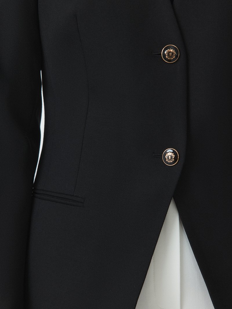 Приталенный жакет с шерстью (Р158)