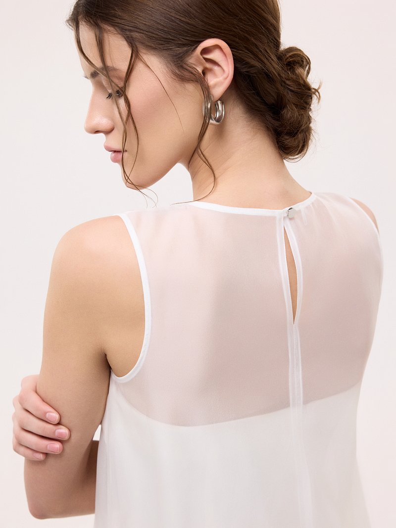 Платье со съемной органзой