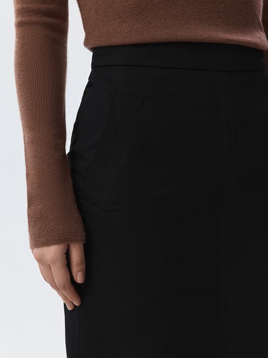 Юбка-карандаш из хлопка (Р158): фото №3