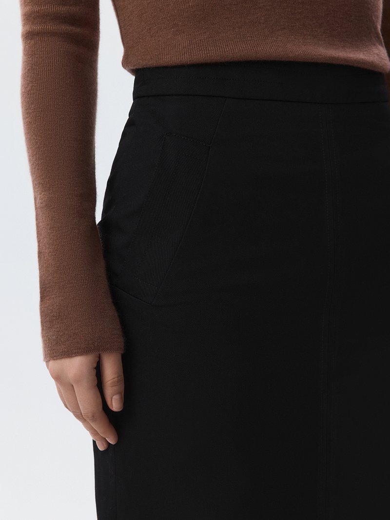 Юбка-карандаш из хлопка (Р158)