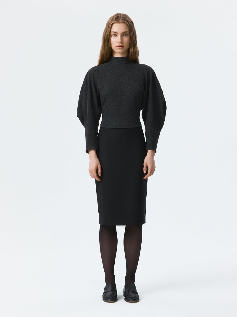 Зауженная юбка-миди