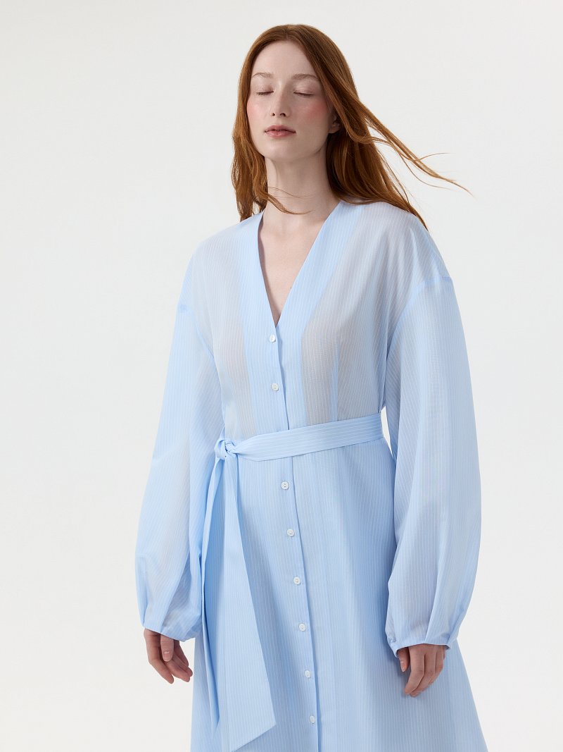 Расклешенное платье из вискозы