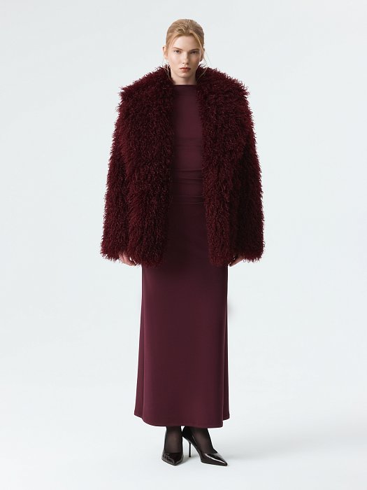 Утепленная шуба из искусственного меха: фото №8