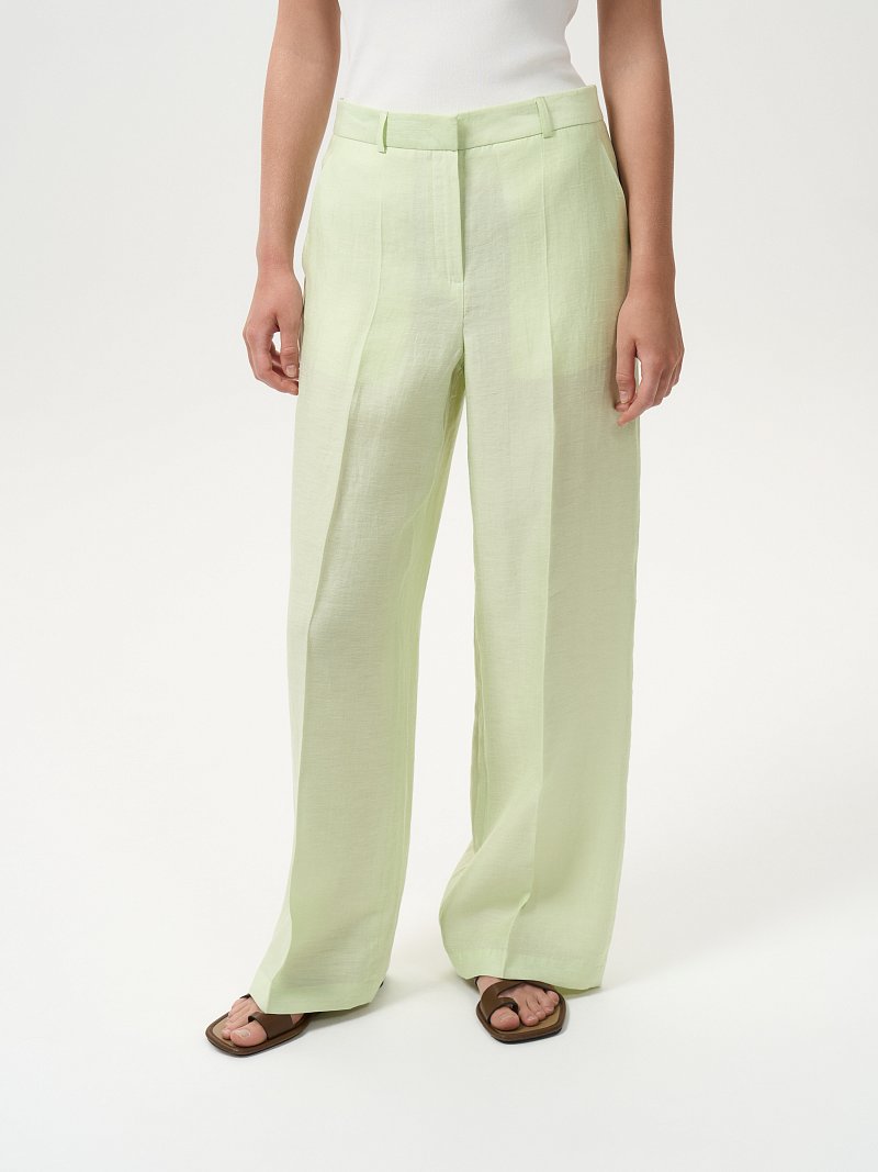 Брюки из конопляной ткани