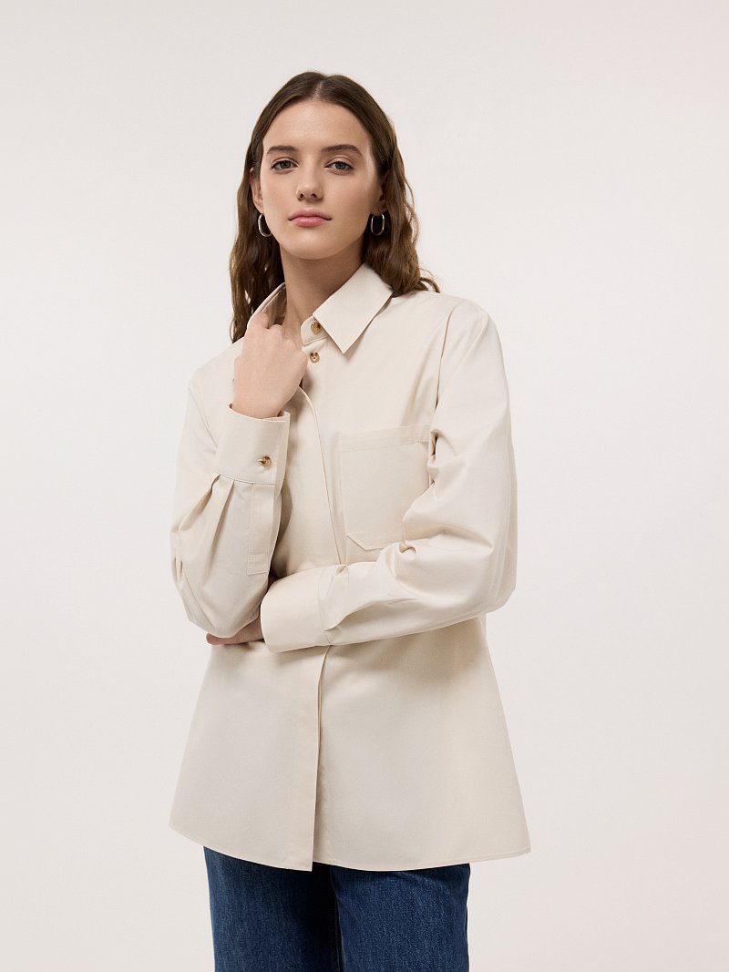 Рубашка с ремешками по бокам