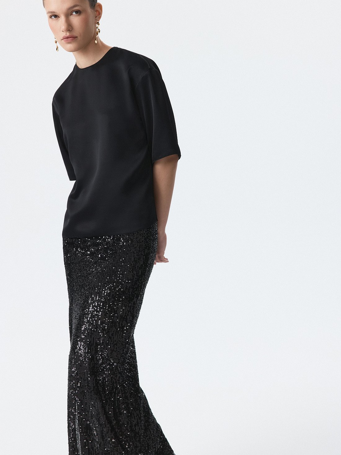 Юбка-макси с пайетками: фото №1