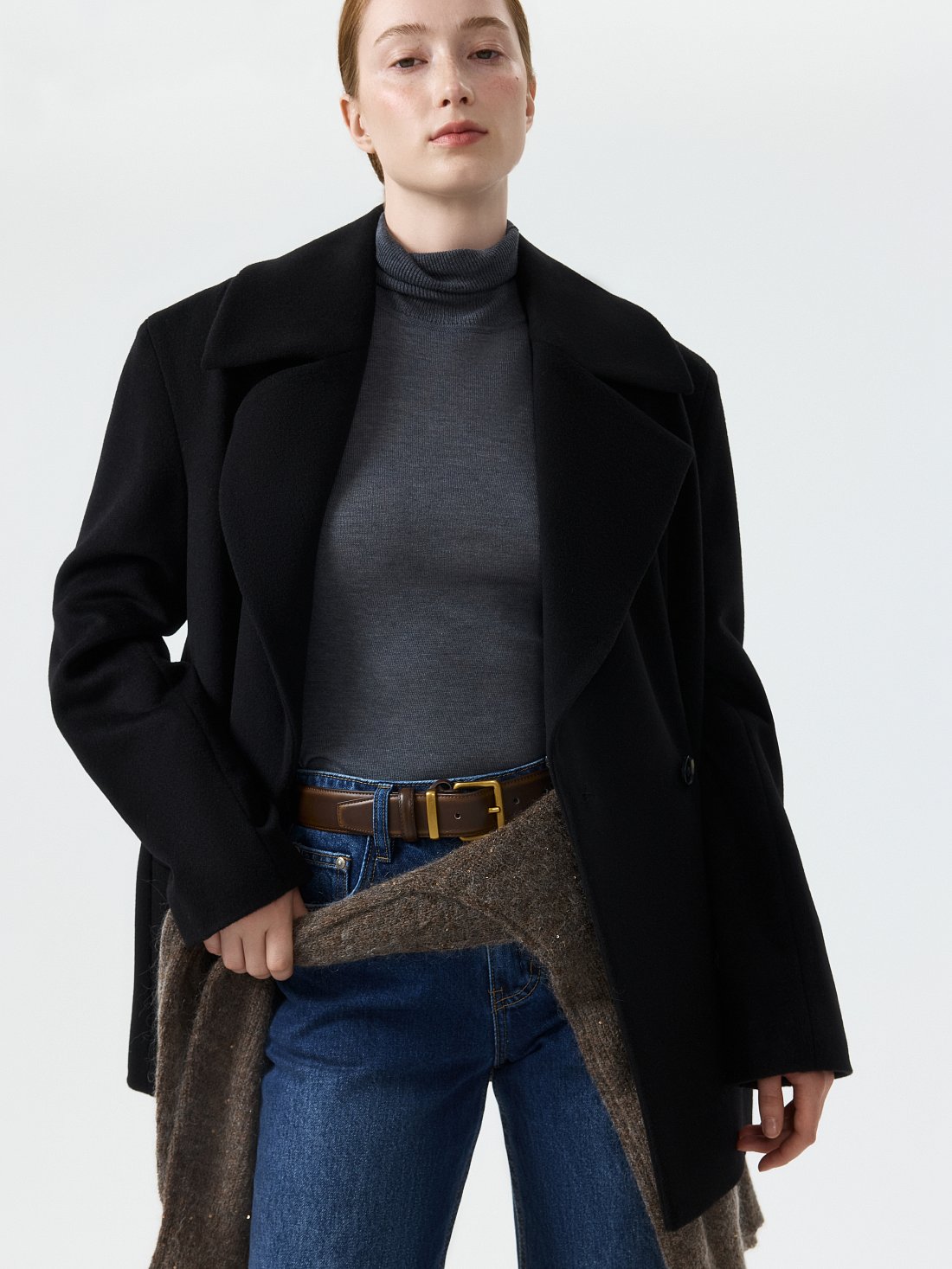 Полупальто из шерсти и кашемира: фото №1