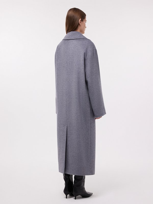 Пальто оверсайз с шерстью