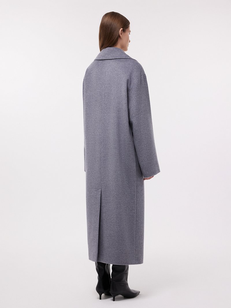 Пальто оверсайз с шерстью