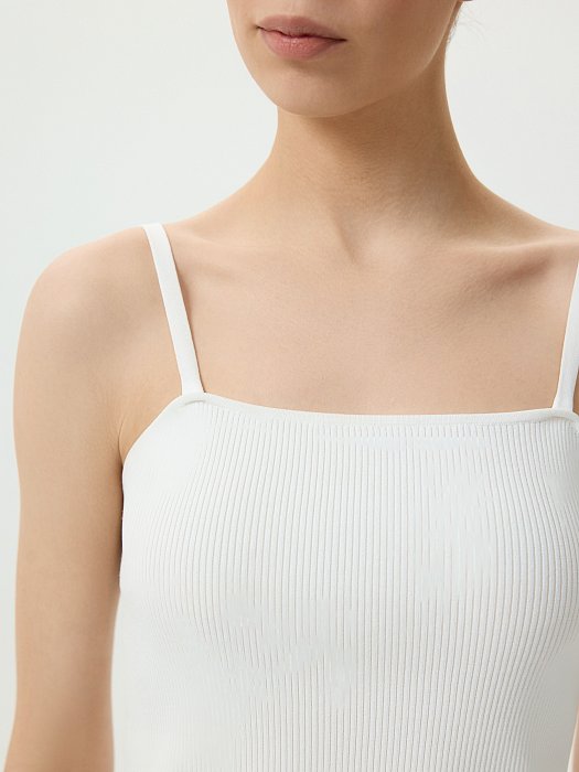 Трикотажный топ на бретелях: фото №2