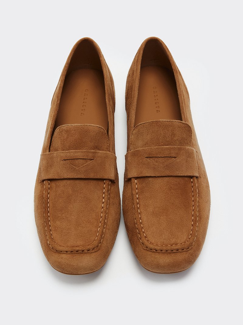 Мокасины из натуральной замши