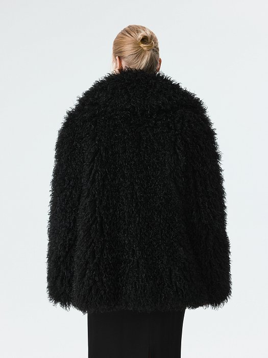 Утепленная шуба из искусственного меха: фото №7