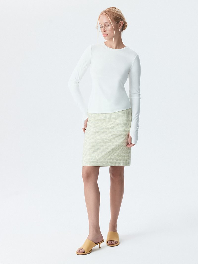 Мини-юбка из твида