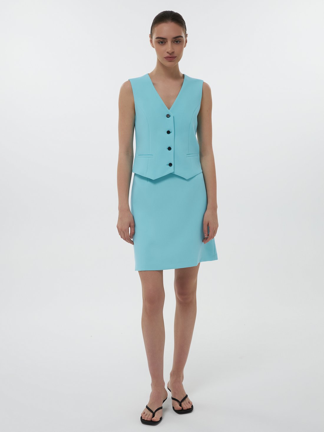 Юбка-трапеция мини: фото №1