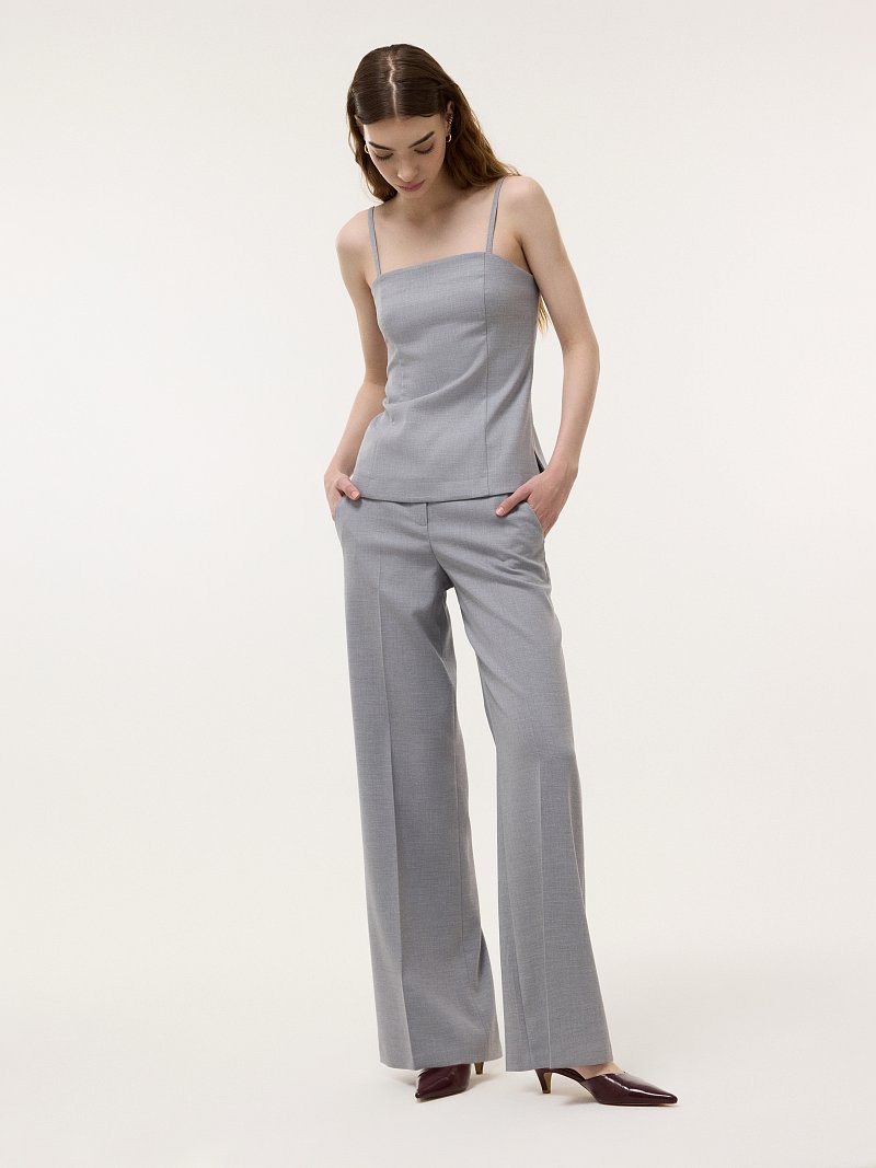 Топ из костюмной ткани