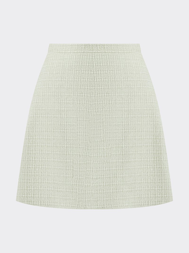 Расклешенная юбка из твида