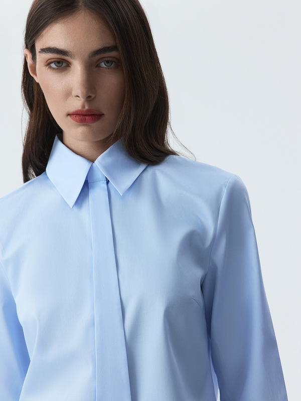 Рубашка со съемным галстуком