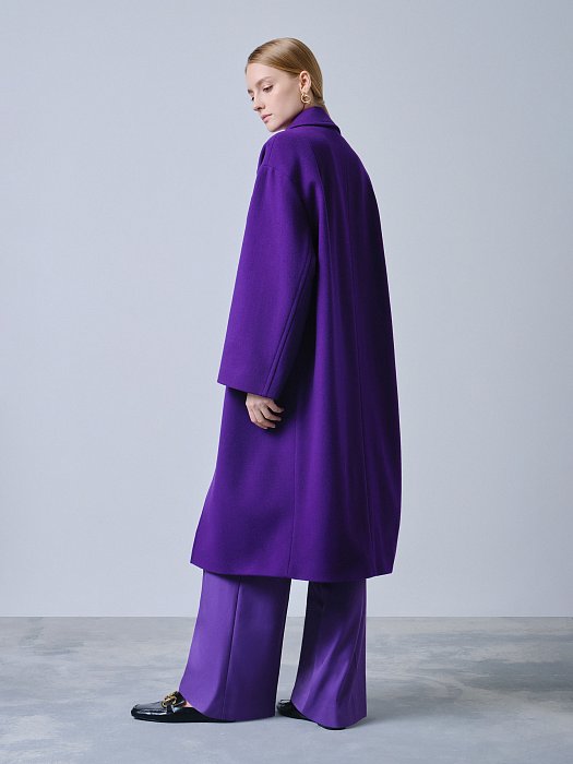 Пальто оверсайз из шерсти: фото №8