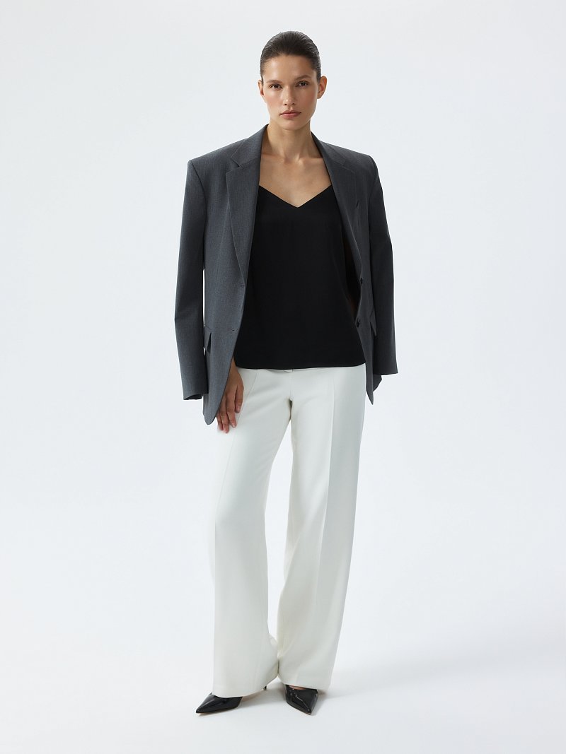 Атласный топ в бельевом стиле