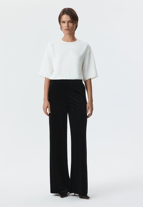 Брюки из бархата на резинке: фото №2