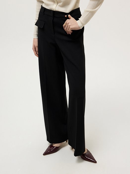 Прямые брюки с клапанами: фото №2