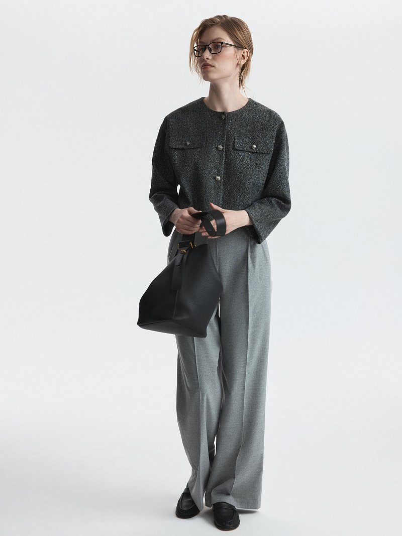 Укороченный жакет со съемными деталями