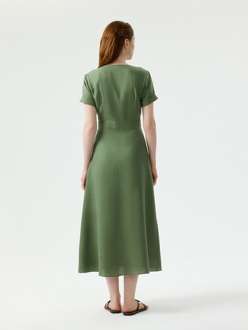 Платье из 100% льна