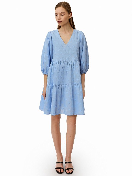 Трапециевидное укороченное платье : фото №2