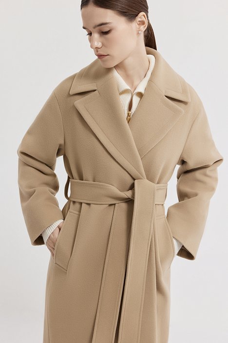 Пальто-халат из шерсти (Р158): фото №3