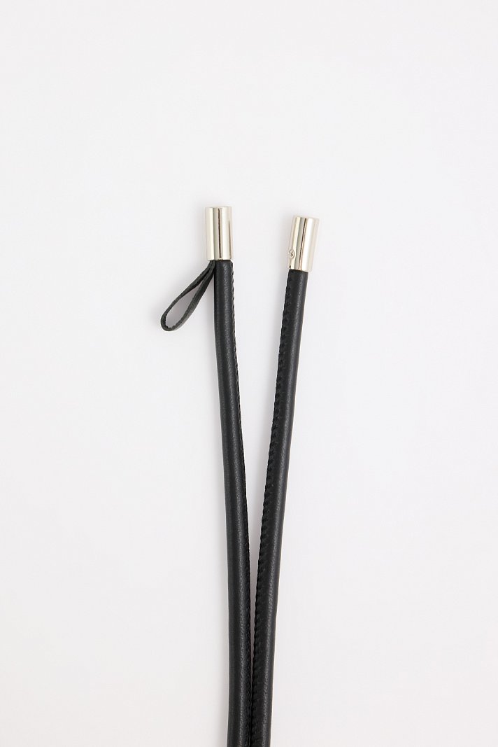 Пояс-шнурок из натуральной кожи