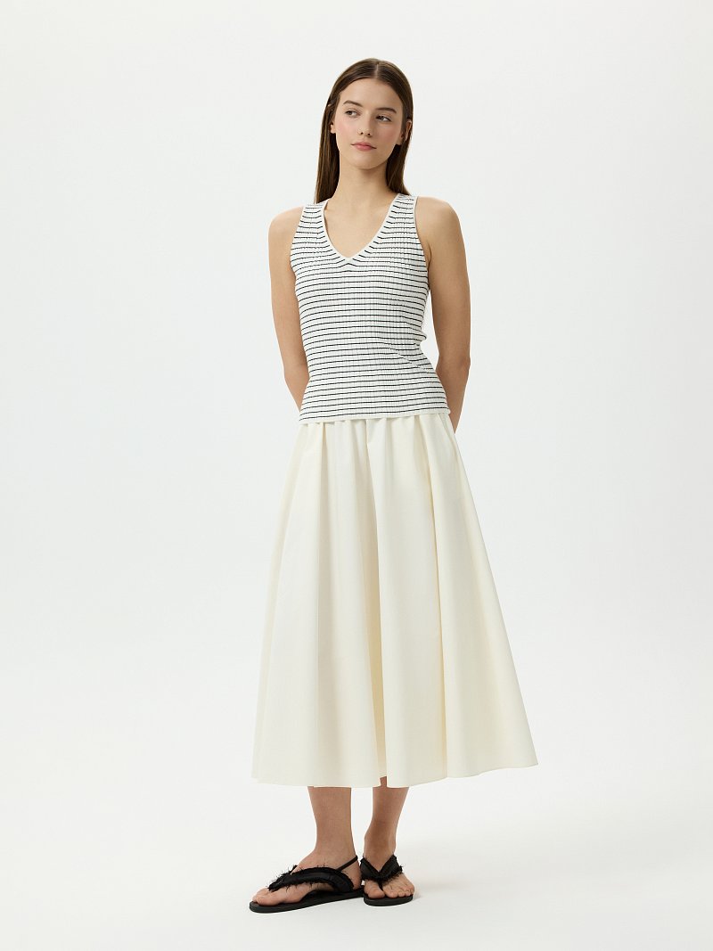 Полосатый топ в рубчик