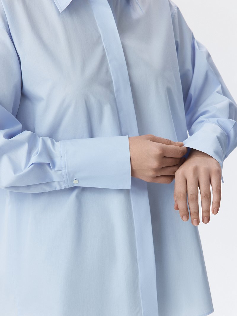 Свободная рубашка из хлопка