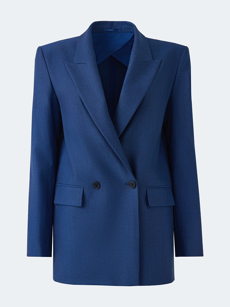 Двубортный удлиненный жакет (Р158)